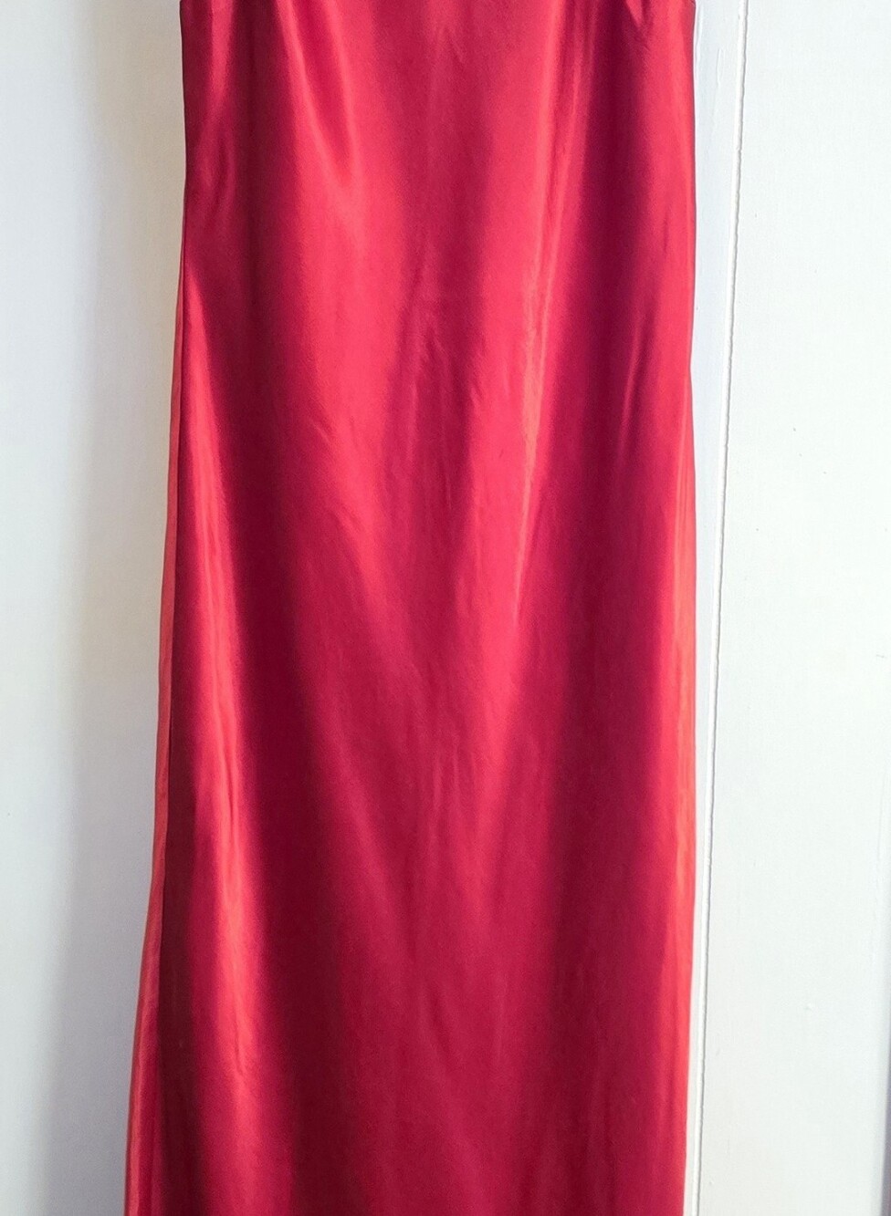 Vintage 90s Red Cowl Back Dress